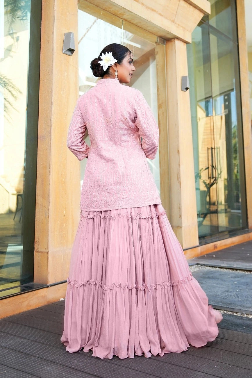 pink-color-embroidery-sequence-work-designer-lehenga-choli
