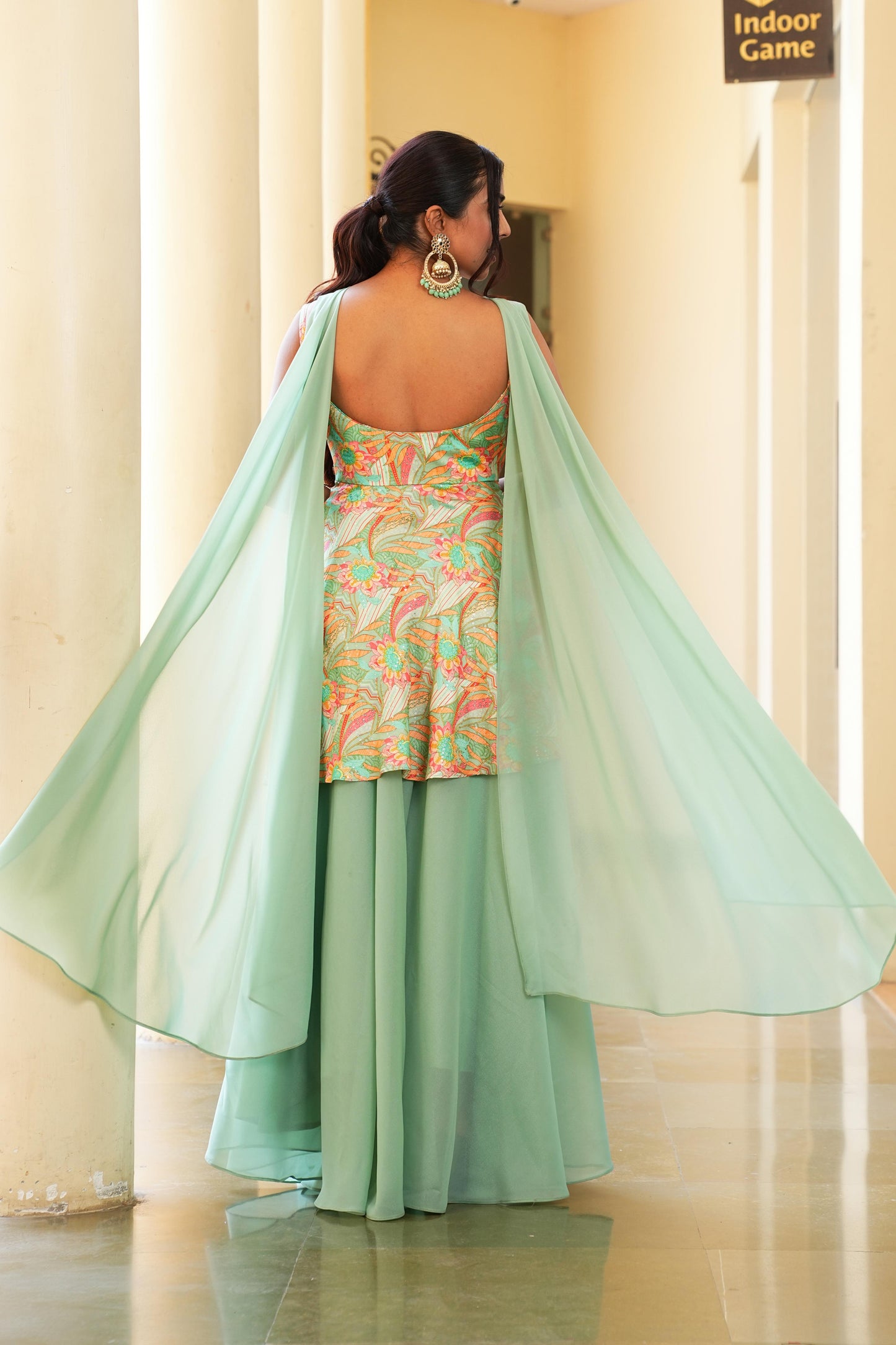 parrot-green-color-designer-lehenga-choli-for-wedding-haldi-function