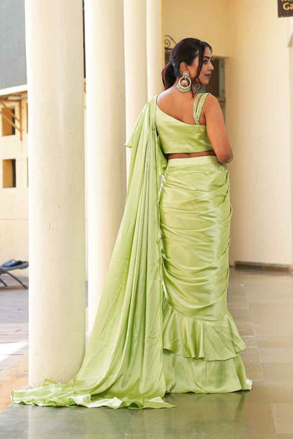 parrot-green-color-sequence-embroidery-work-designer-lehenga-choli-for-wedding-haldi-function
